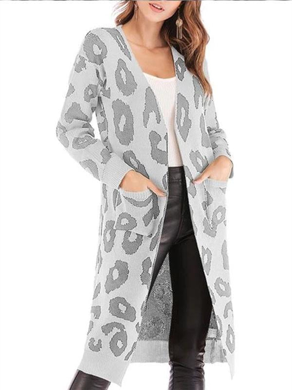 Leopard Print Long Sleeve Cardigan